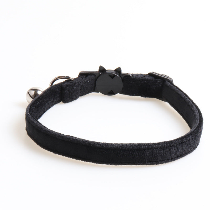 Elegant Velvet Dog Collar with Bowknot – Adjustable Soft Pet Collar for Small Dogs & Puppies