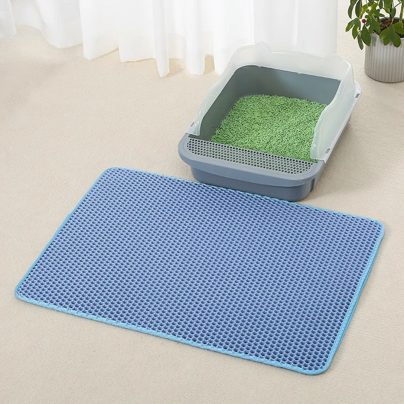 Dual-Layer Cat Litter Mat – No More Litter Trails Non-Slip