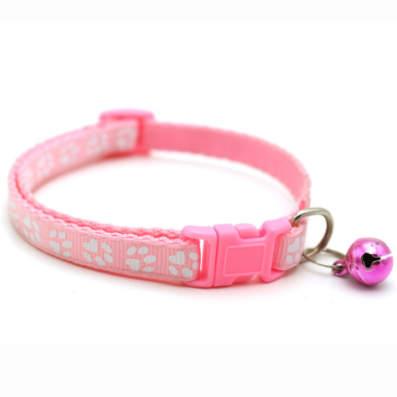 Adjustable Cat & Dog ID Collars with Bells – Lightweight Summer Pet Collar with Optional Pendant & Battery for Small Pets