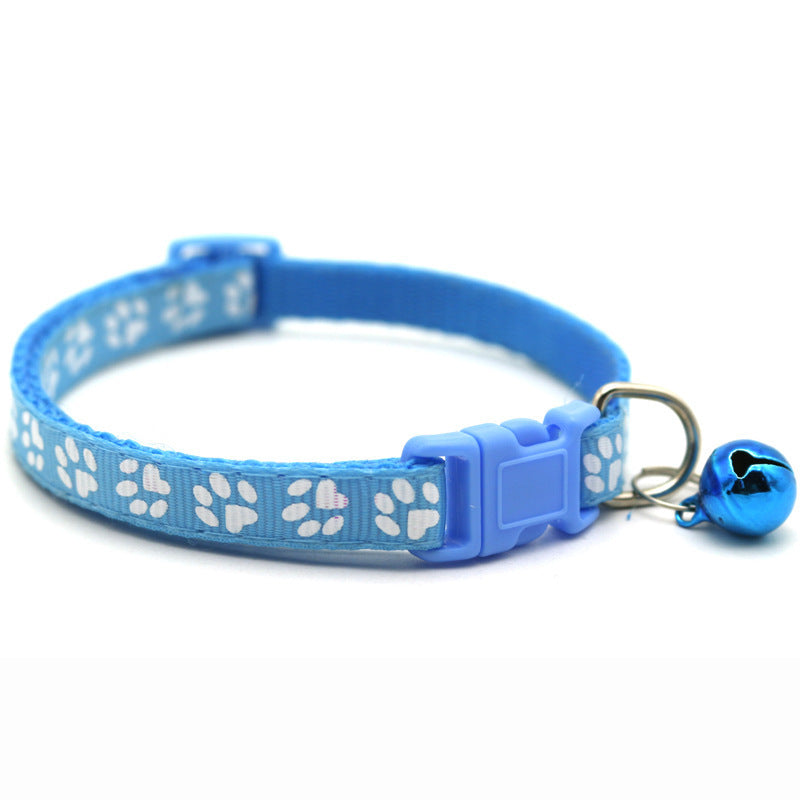 Adjustable Cat & Dog ID Collars with Bells – Lightweight Summer Pet Collar with Optional Pendant & Battery for Small Pets