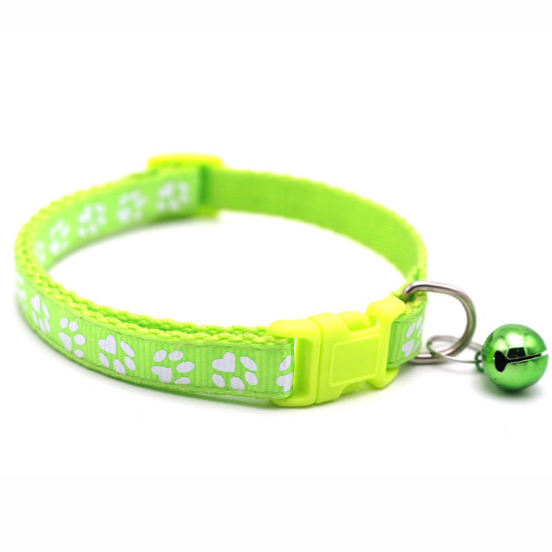 Adjustable Cat & Dog ID Collars with Bells – Lightweight Summer Pet Collar with Optional Pendant & Battery for Small Pets