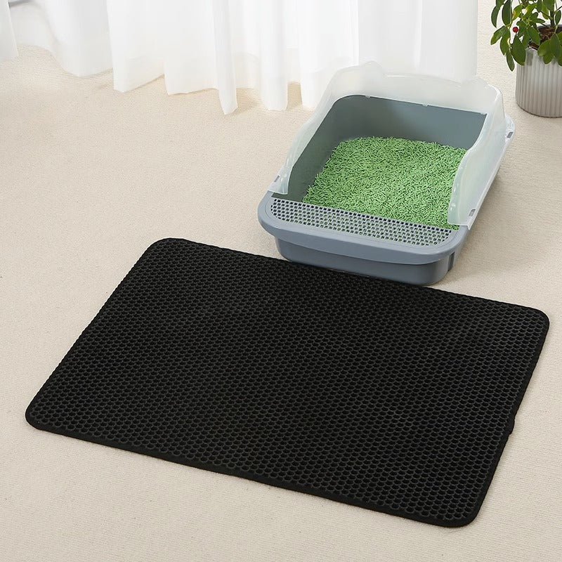 Dual-Layer Cat Litter Mat – No More Litter Trails Non-Slip