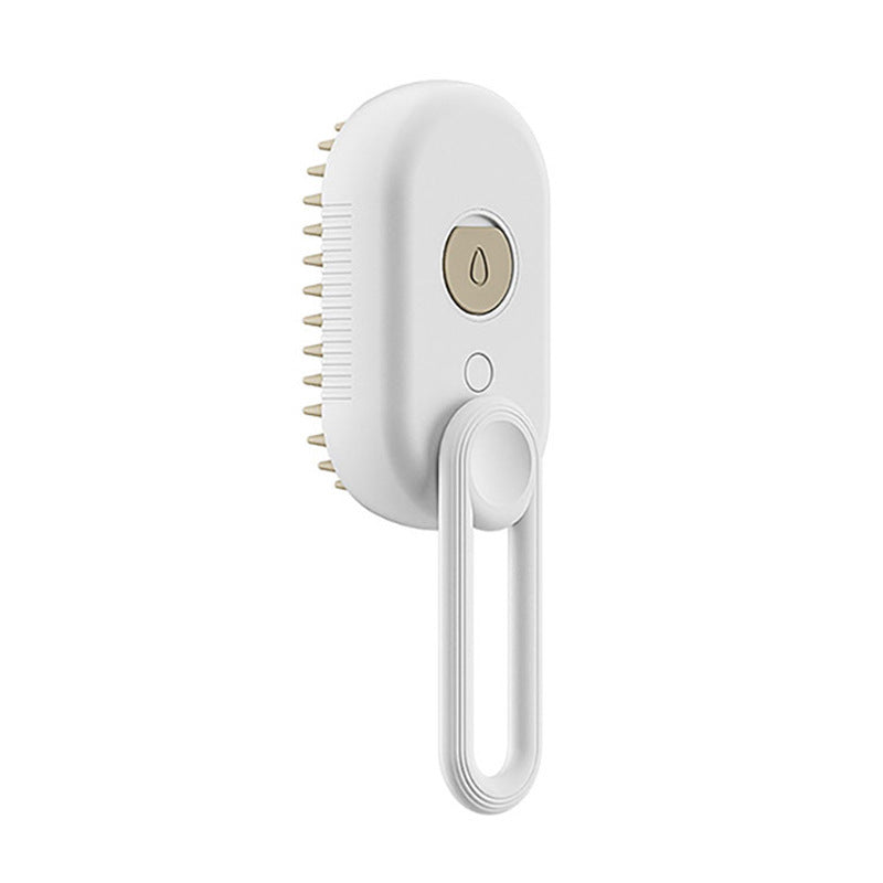 3-in-1 Electric Steam Brush for Pets – Cat & Dog Grooming Comb, Hair Removal, and Massage with Spray Function