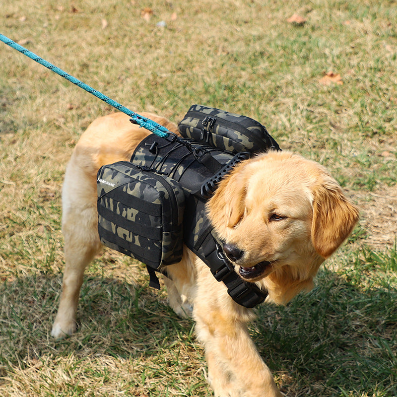 Dog Walking Treat Bag – Hands-Free Oxford Cloth Pet Snack Pouch for Medium & Large Dogs