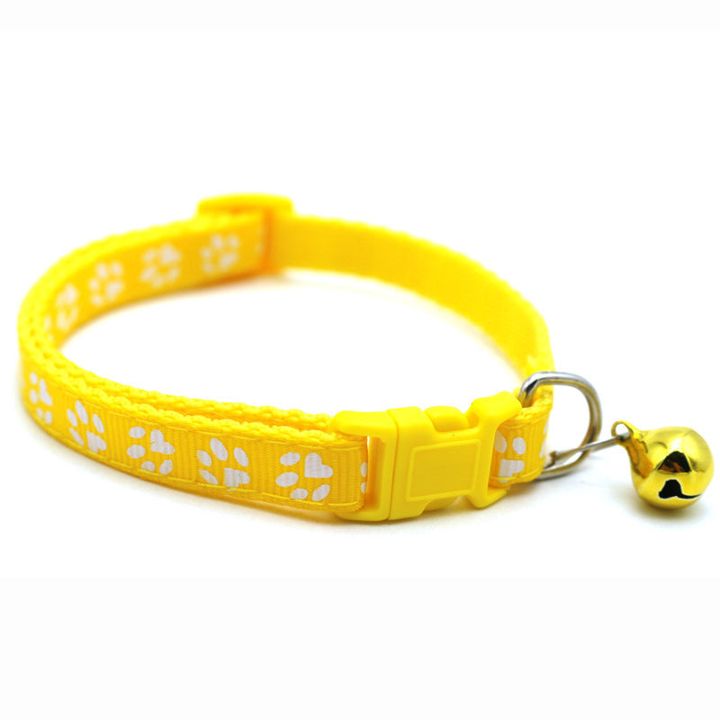 Adjustable Cat & Dog ID Collars with Bells – Lightweight Summer Pet Collar with Optional Pendant & Battery for Small Pets