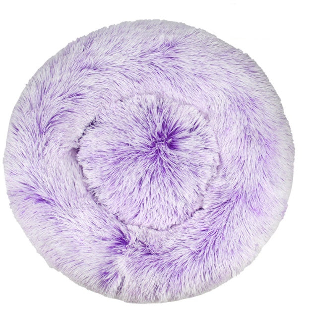 Calming Pet Nest – Plush Round Bed for Cats & Small Dogs (Soft, Washable, 50cm) (More Colours Available)
