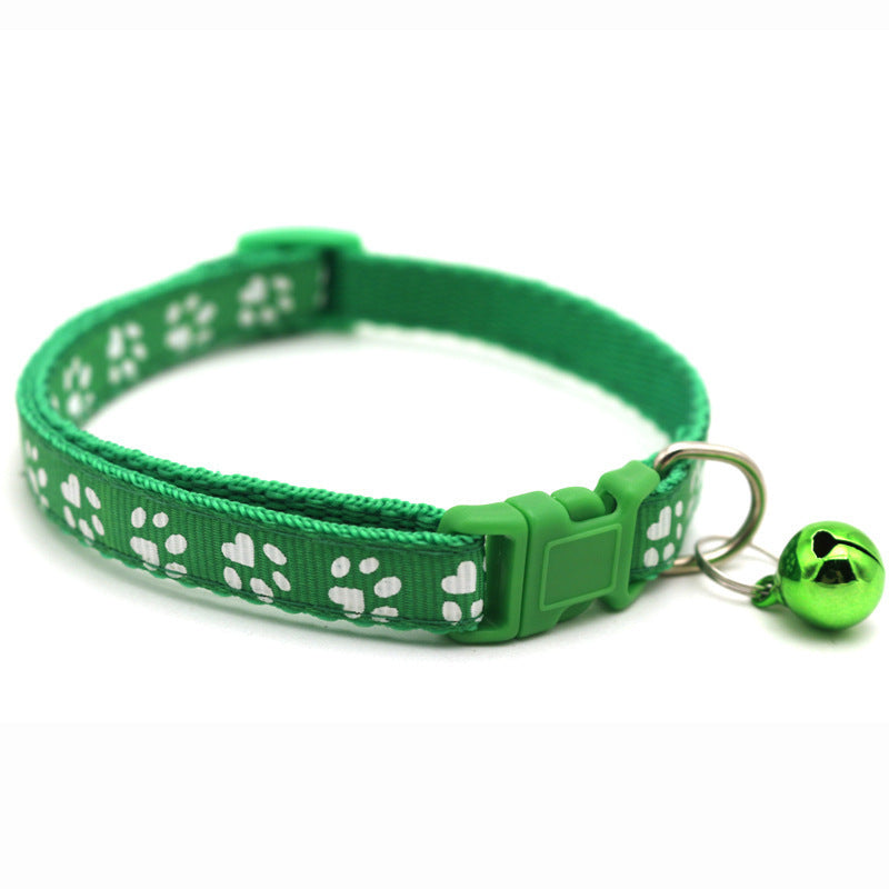 Adjustable Cat & Dog ID Collars with Bells – Lightweight Summer Pet Collar with Optional Pendant & Battery for Small Pets
