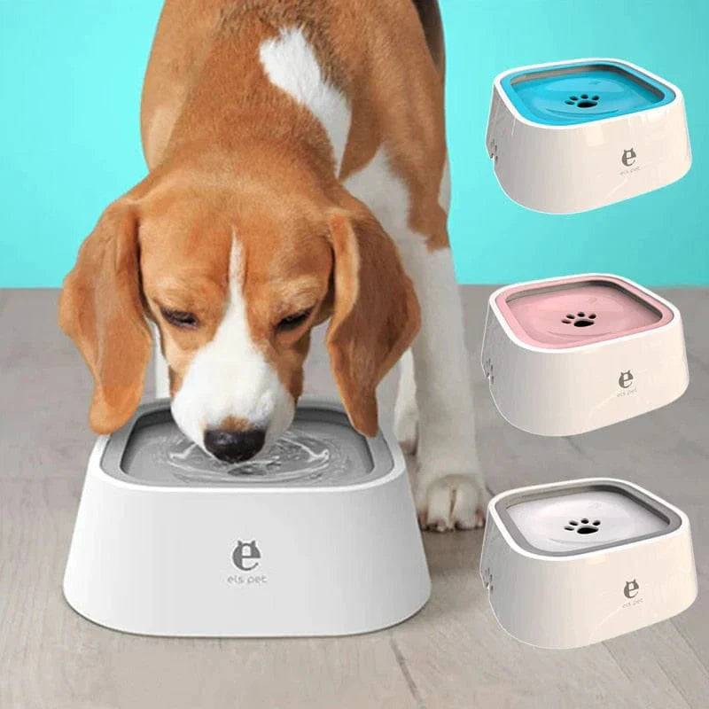 Floating Dog Water Bowl – Non-Spill, Non-Wet Design, Anti-Skid, Large 1.5L Capacity for Cats and Dogs