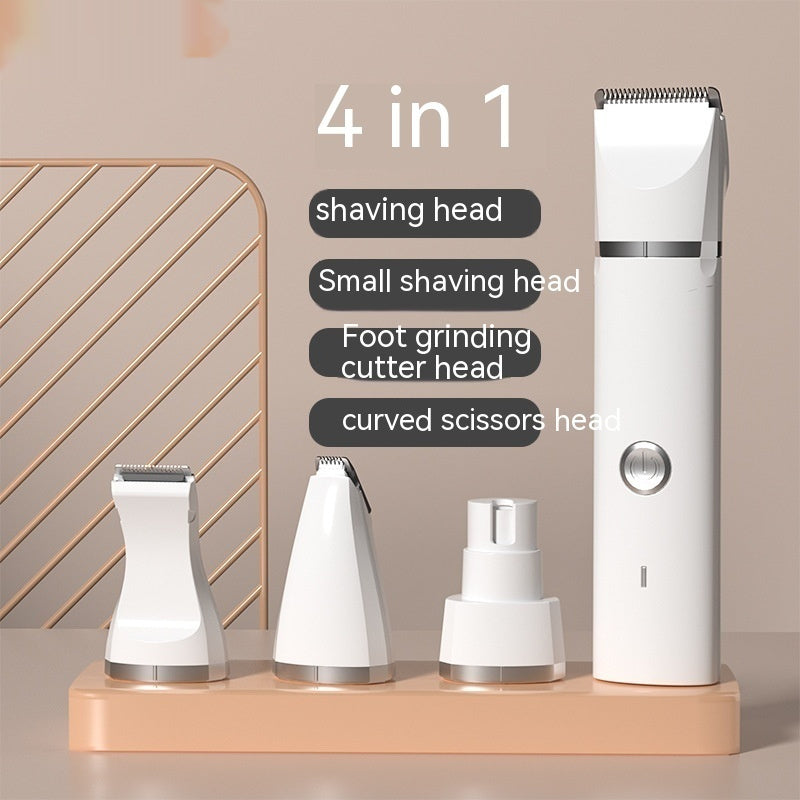 Professional Pet Grooming Kit – Electric 4-in-1 Clippers, Hair Trimmer & Nail Grinder for Cats and Dogs