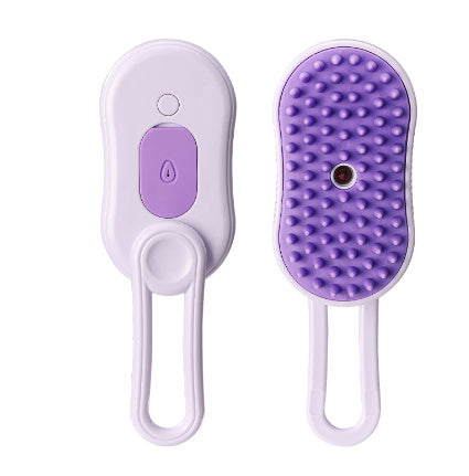 3-in-1 Electric Steam Brush for Pets – Cat & Dog Grooming Comb, Hair Removal, and Massage with Spray Function