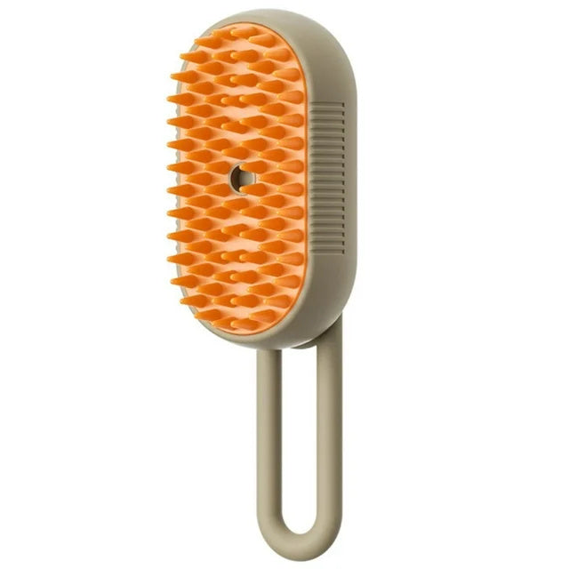 3-in-1 Electric Steam Brush for Pets – Cat & Dog Grooming Comb, Hair Removal, and Massage with Spray Function