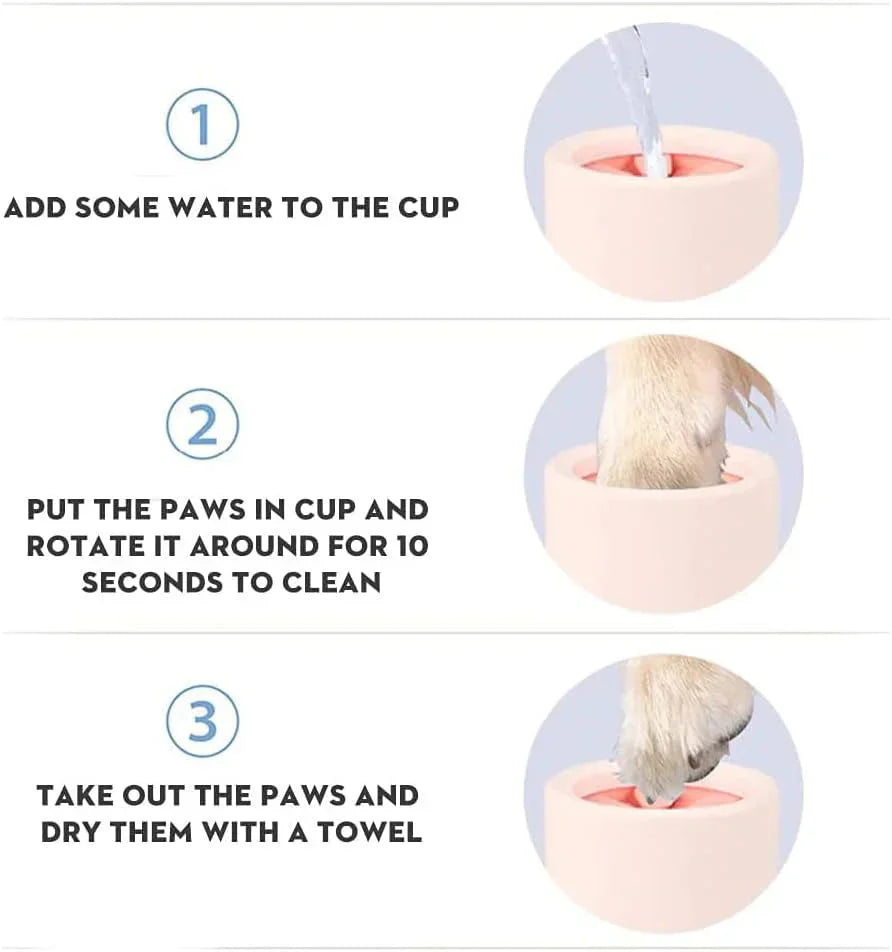 Dog Paw Cleaner – Gentle, Portable, Mess-Free Paw Cleaning for Pets