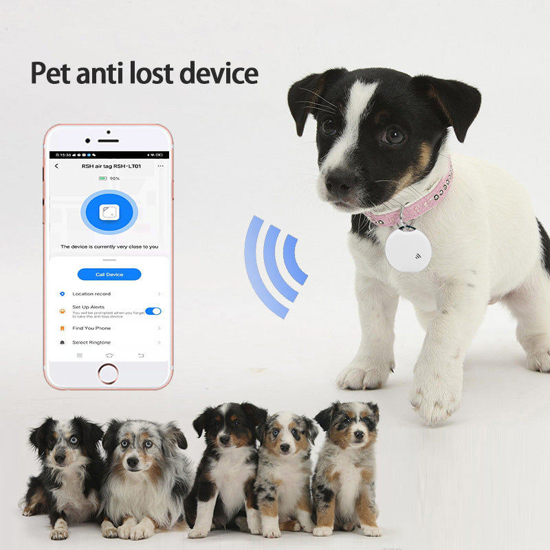 Smart Bluetooth Pet Anti-Lost Tracker – Compact Location Tracker for Pets, White